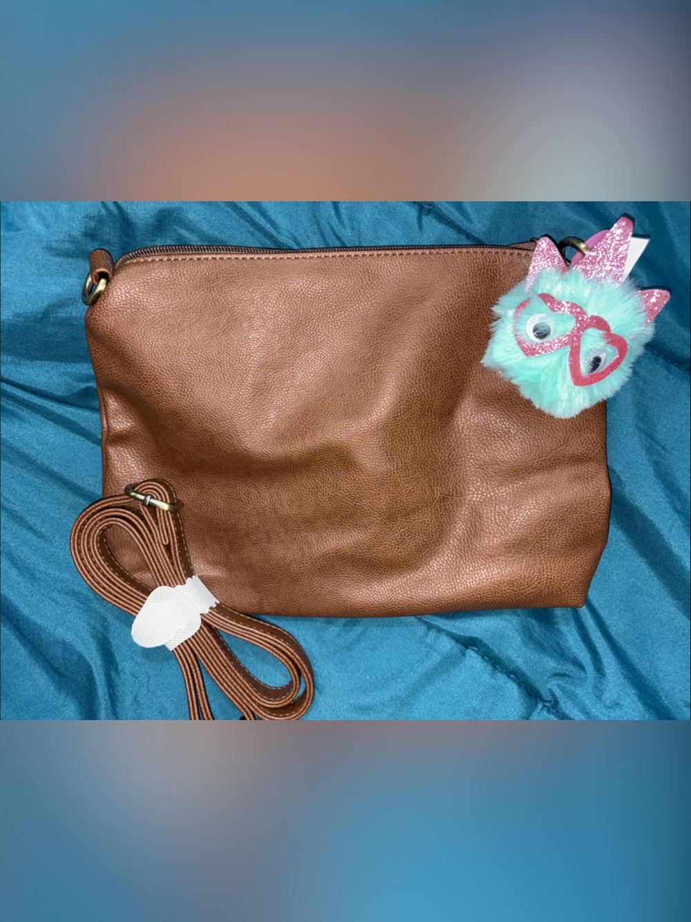 JOY Susan - Classic Brown Pebbled Leather Like Crossbody Bag